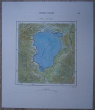 1881 Perron map: Lake Khanka / Lake Xingkai, Russia / China (#166)