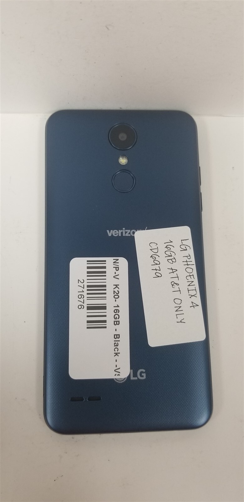 LG PHOENIX 4 16GB BLUE LMX210APM (AT&T ONLY) DAMAGED CD6979