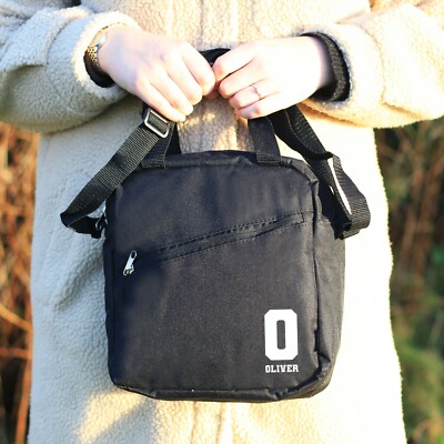 Personalisierte schwarze Lunch Kühltasche 5 Liter Ihre eigene individuelle Initiale & Name