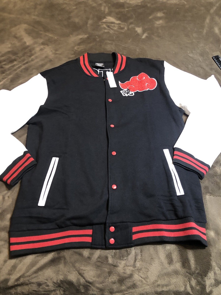 Akatsuki Red Cloud (Naruto Shippuden) Embroidered Fleece Letterman