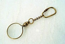 Brass Magnifying Glass Key Chain Small Magnifier gifted collectible item 