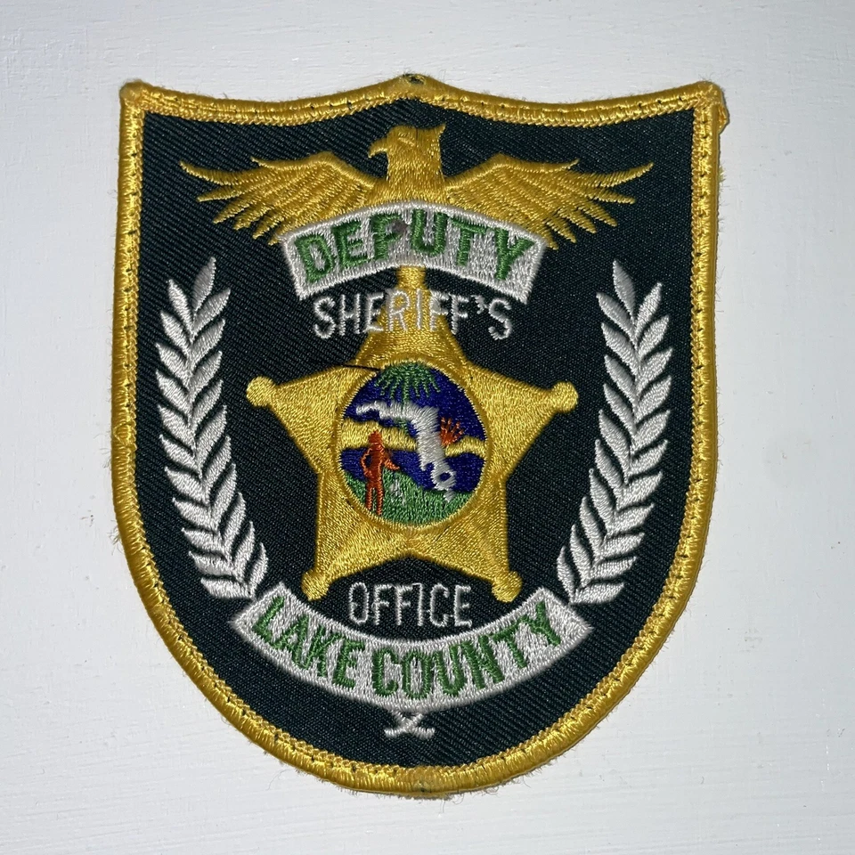 Departamento del Sheriff del Condado de Lake Lote 2 parches de hombro Deputy (Florida) Foto 2 de 4