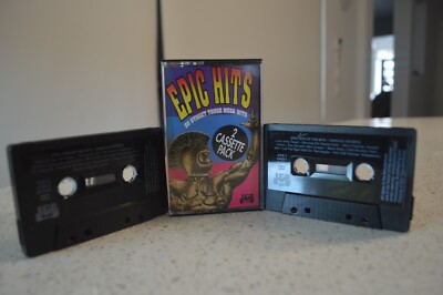 EPIC HITS DOUBLE CASSETTE TAPE!THE ANGELS ALICE COOPER FALLING JOYS ROXUS