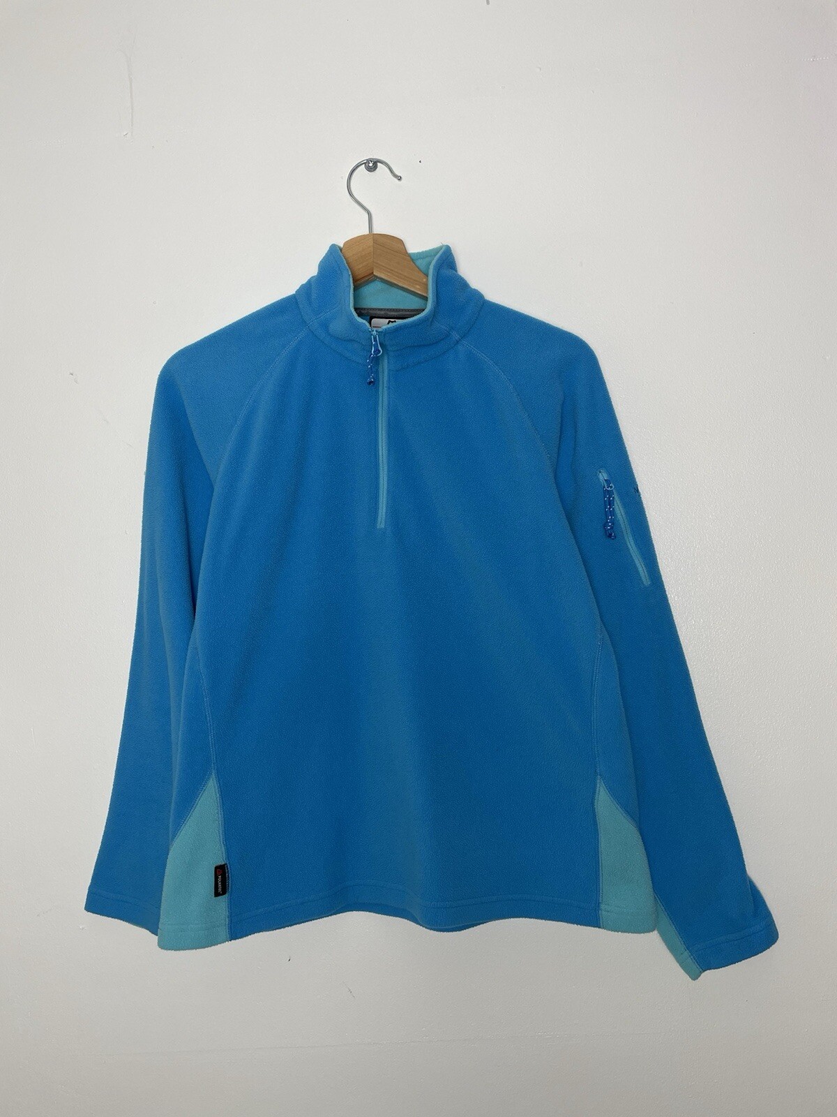 Mountain Equipment Blue Fleece 1/4 Zip Top Jumper Sz 12