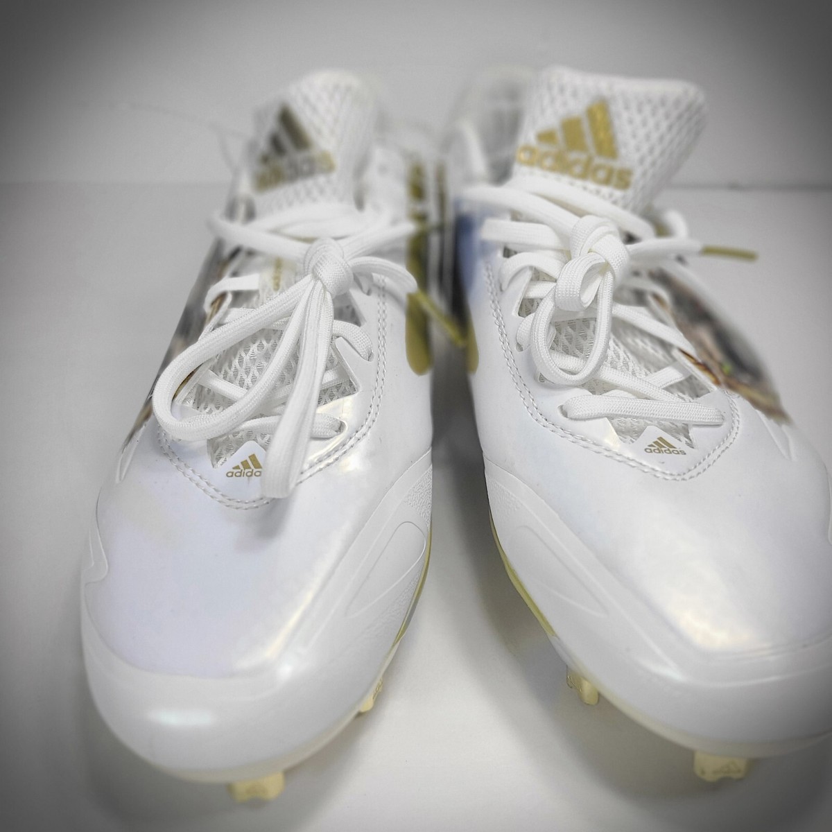 Adidas Adizero Afterburner Uncaged Bear Baseball Cleats Gold Adidas Adizero Afterburner Uncaged Bear Baseball Cleats Gold