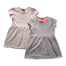 Girls 10 Pack Dress (2y-7y) Heart Patterned Fabric Cotton Wholesale Clothing UK