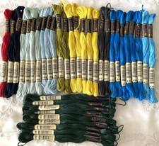 Anchor Mouline 8M Sticktwist Embroidery Floss Lot of 36 Various Mixed Colors New