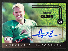 AMMON OLSEN 2016 SAGE Hit Black Rookie RC Auto #A94 | Southern Utah