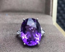 Natural Amethyst Ring,925 sterling silver ring anniversary ring gift for women
