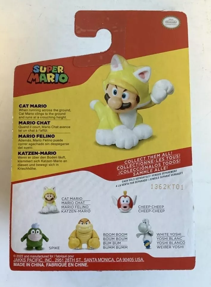  World of Nintendo 91424 2.5 Cat Mario Action Figure : Toys &  Games