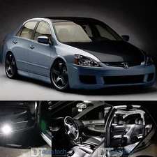 2003-2007 Accord Sedan High Power White LED Light Bulbs Interior Package Kit