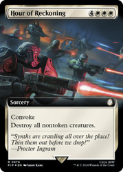Hour of Reckoning (Extended Art) (Surge Foil) #978 - Fallout MTG