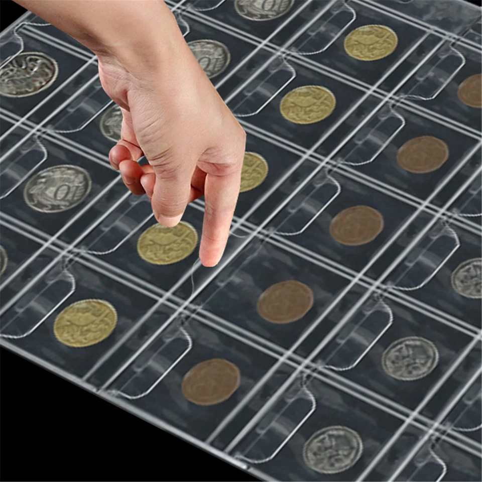 10x 30 Pocket Coin Holder Sheet Storage Page Collection Album Folder Book Sleeve - image 3 of 4