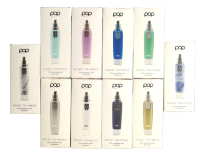 POP Sonic Nose & Ear Hair Trimmer -Portable, Travel, Easy to Use AA Battery-inc