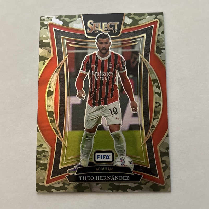 2024-25 Panini Select FIFA Theo Hernandez Terrace Forest Camo #024/135 PWE