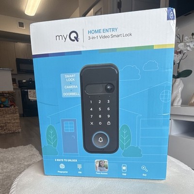myQ Home Entry 3-in-1 Video Smart Lock w/ Fingerprint, PIN, Face Access