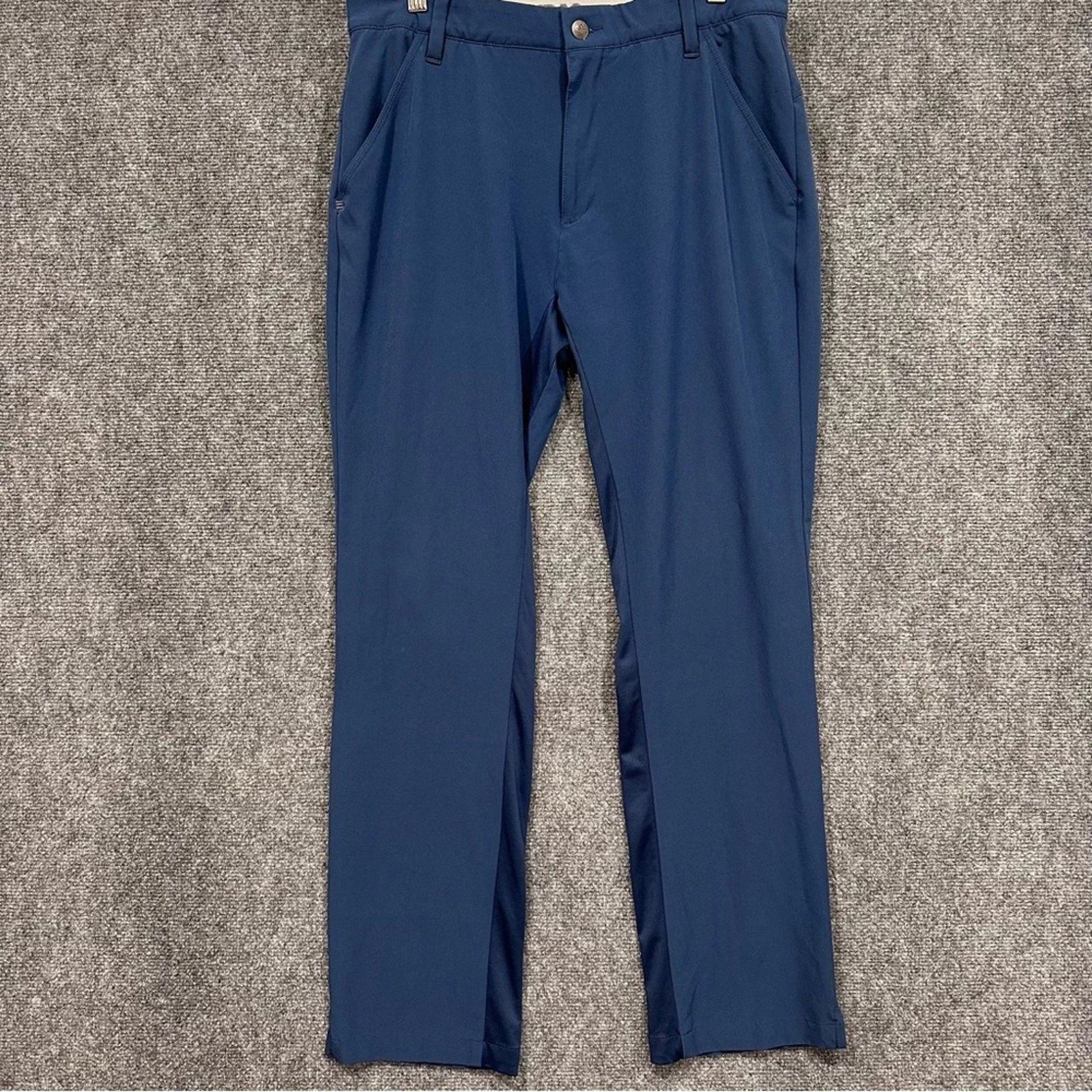 Adidas pantalone golf uomo blu tech 32x30 elasticizzato traspirante pannelli rete utility