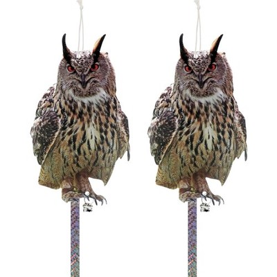 Vogelabwehr Set 2 Eulenreflektoren Jäger Eulen Tiervertreiber Pigeon Garden