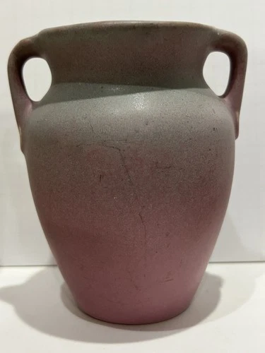 Vintage Niloak/Dickota Pottery Ozark Dawn Handled Vase