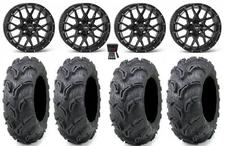 ITP Hurricane 14" Wheels Black 26" Zilla Tires Polaris Sportsman / RZR / Ranger