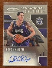 2019-20 Panini Prizm Sensational Signatures Silver Doug Christie Auto Kings