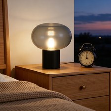 Art Decorative Bedside Table Lamp, Simple Nightstand Lamp, Mushroom Table Lamp