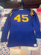 Vintage Holt  s sporting goods 42 long sleeve royal blue number 45 woven wool