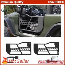 Mirror Tube Half Doors Set Of 2 Fit 1997-2006 Jeep Wrangler Tj 2dr Mirror Tube Half Doors Set Of 2 Fit 1997-2006 Jeep Wrangler Tj 2dr