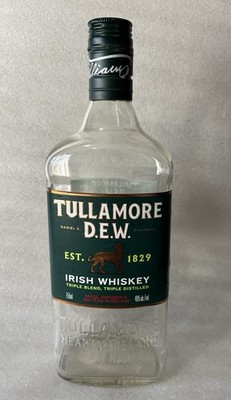 Tullamore Dew Irish Whisky - Empty Glass Bottle - Triple Blend