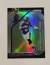 2018 PRIZM LAMAR JACKSON Rookie Introduction Holo Prizm Silver - Ravens💥💥💥