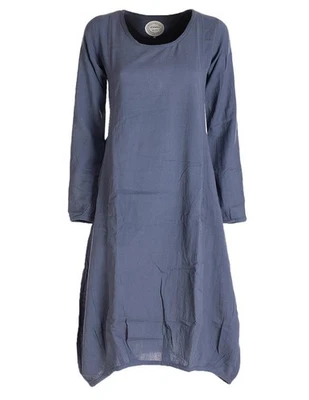 Vishes luftiges Damen Sommerkleid Langarm Longshirt Kleid Shirt Lagenlook weit - Bild 1 von 2
