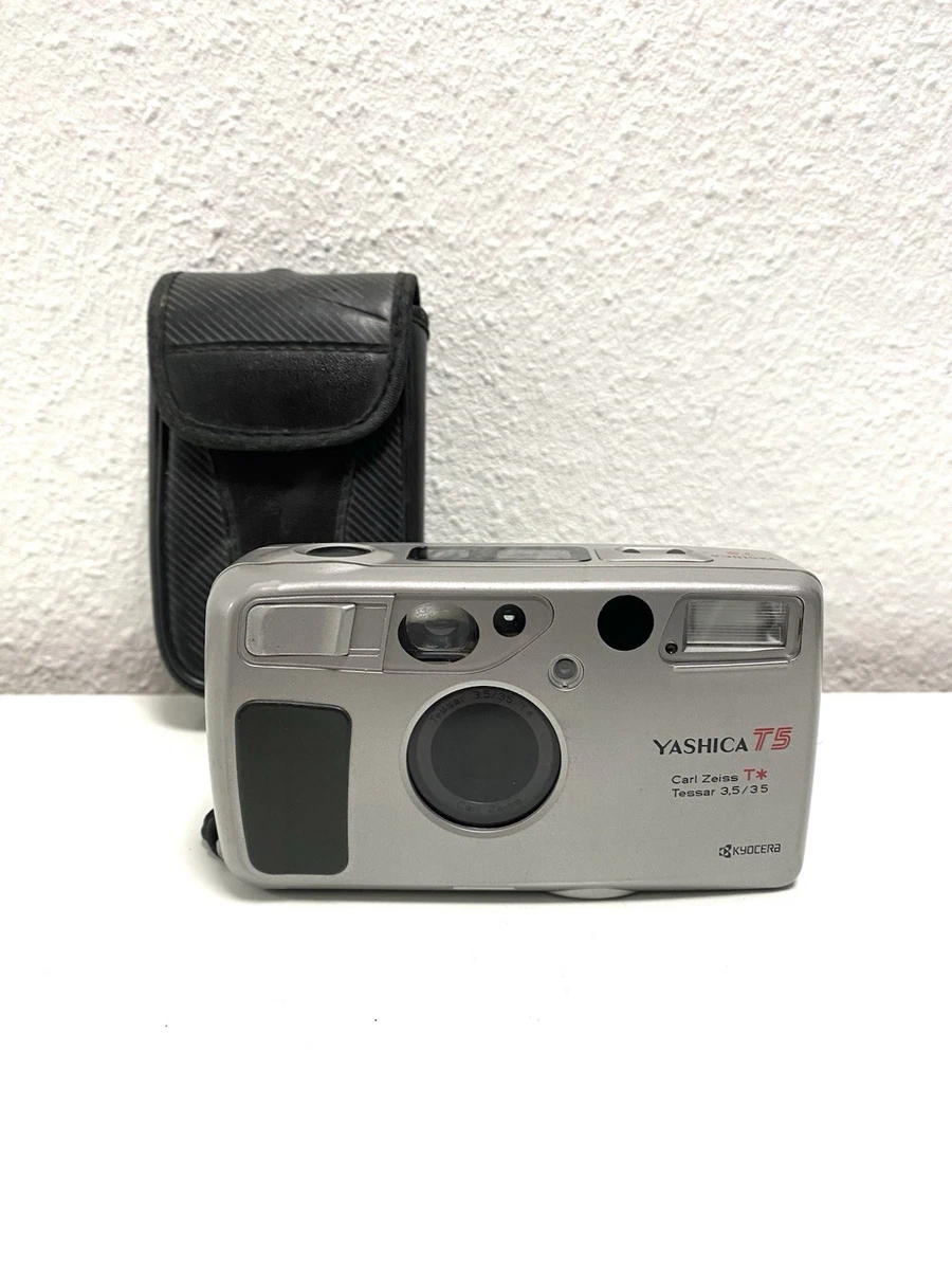Appareil Photo Yashica T5 Compact – Carl Zeiss Tessar 35mm – Testé Et Fonctionne