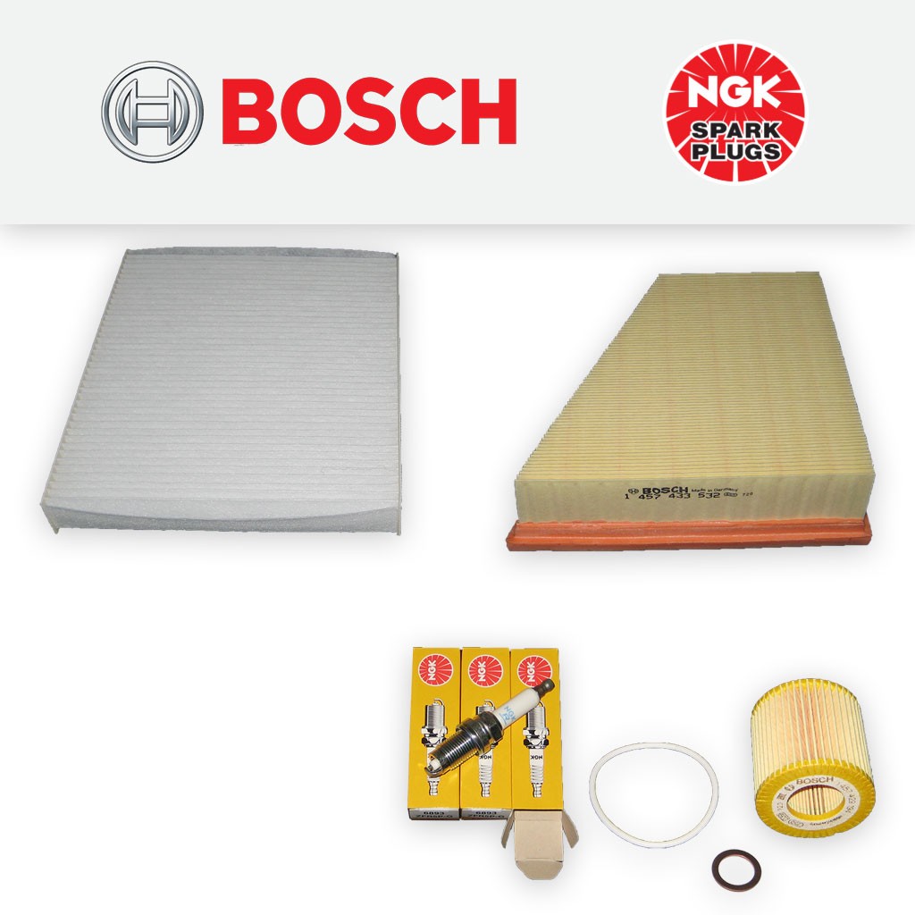 SERVICE KIT for SKODA FABIA (5J) 1.2 6V BBM OIL AIR CABIN FILTER PLUG 07-08