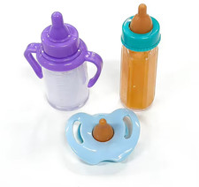 Large Size Baby Doll Feeding Bottle Set Baby Care Toy Stroller 2Pcs Milk and Jui