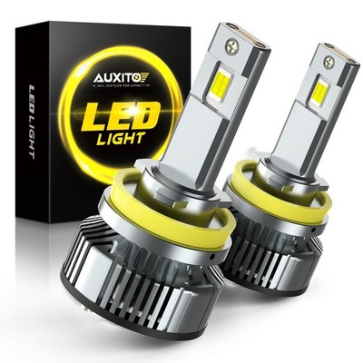 Auxito Canbus H11 LED Headlight Bulbs Low Beam Lamp 6000K Clear White Plug Play