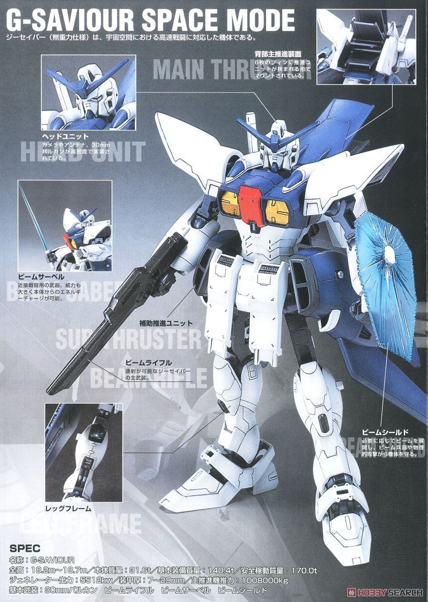 Bandai Gundam G-saviour Space Mode 1/144 Scale Kit for sale online