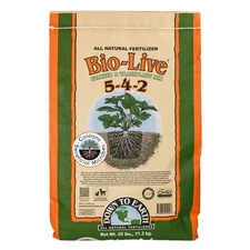 Down To Earth Organic Bio-Live 5-4-2 All Natural Fertilizer Mix, 25 lbs