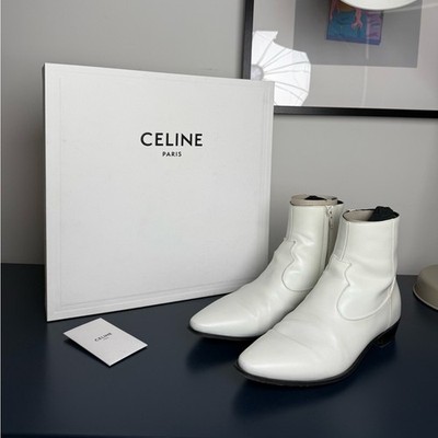 Celine Heidi slimane jacno boots 2019 white