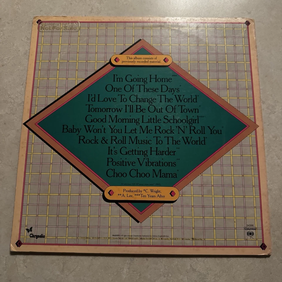 TEN YEARS AFTER THE CLASSIC PERFORMANCES OF TEN YEARS AFTER PROMO LP WITH STRIP - Image 2 of 4