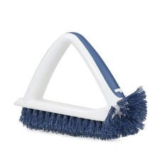 Heavy Duty Scrub Brush, Grout And Crevice Cleaner, Bathroom Tool, Blue