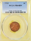 1910 Proof Lincoln Cent PCGS PR64BN