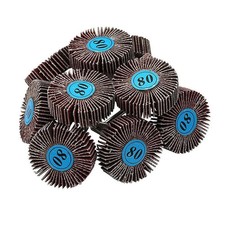 20x Flap Wheel Sanding Sandpaper Polish Disc Tool For Dremel Rotary 80 Grit