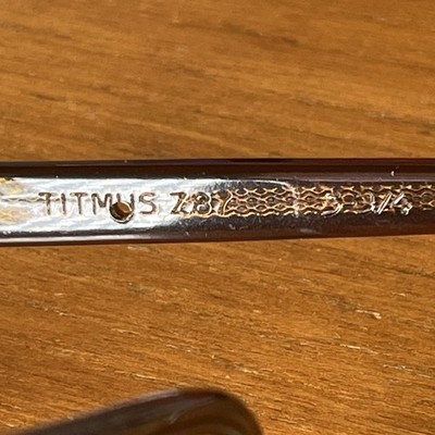 ウッドスカルプチャー/70‘sビンテージ Vtg 70s 80s Titmus Z87 Aviator Sunglasses Oversized Plastic Frame
