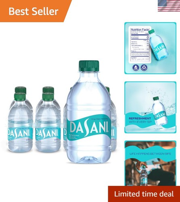 #ad Crisp Mineral Enhanced Purified Water 12 fl oz Bottles 8 Pack Eco Friendly $7.99