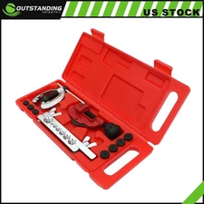 ✅Double Flaring Brake Line Tool Kit Tubing Car Truck Repair Tool W/ Tube Cutter