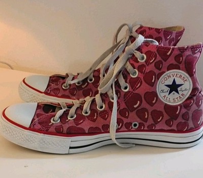 Converse Chuck Taylor All Star High 'Twisted Hearts - Peony P  Womens 8