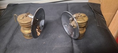 Lot Of 2 antique carbide miners lantern gold rush 49er prospector
