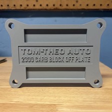 2-barrel 2300 Carburetor Block Off Plate Compatible With Holley And Edelbrock