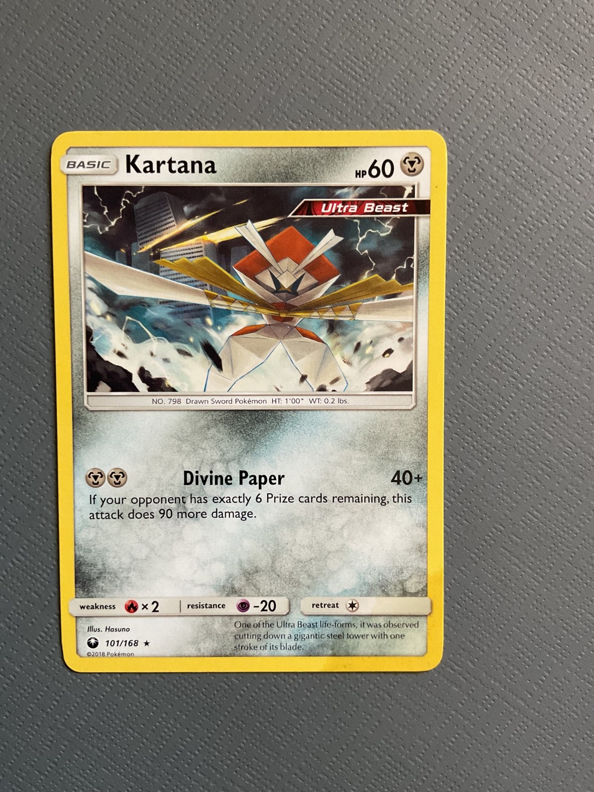 Kartana 101/168 Rare Celestial Storm Pokemon NM