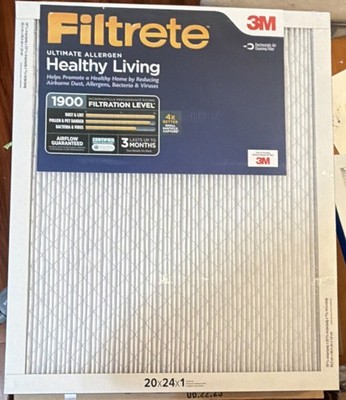 Filtrete Healthy Living Ultimate Allergen 1900 20x24x1 Electrostatic Air Filter